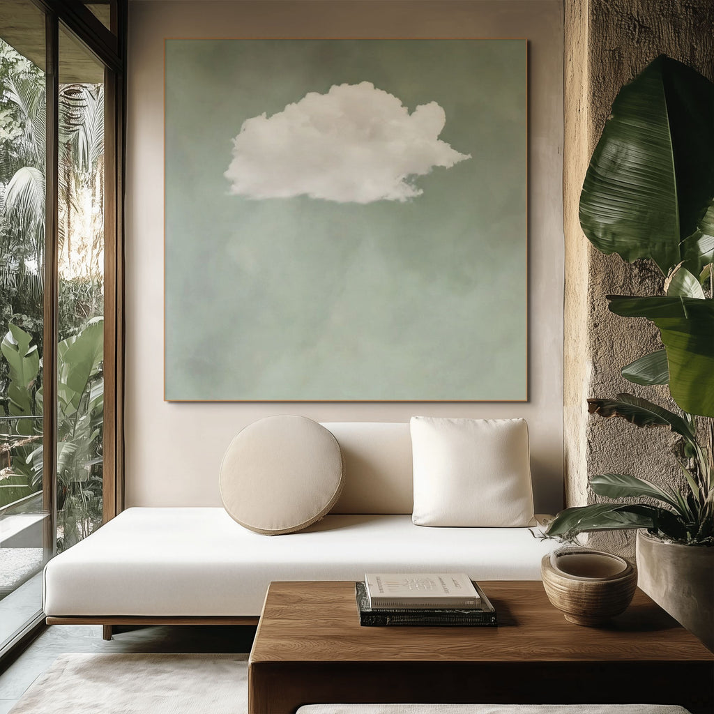 SERENE CLOUD: Minimalist Cloud Wall Art Canvas