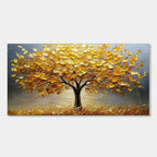 TWILIGHT GROVE: Golden Tree Wall Art Canvas