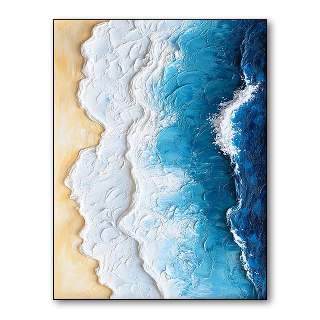OCEAN EDGE: Textured Beach And Ocean Wall Art