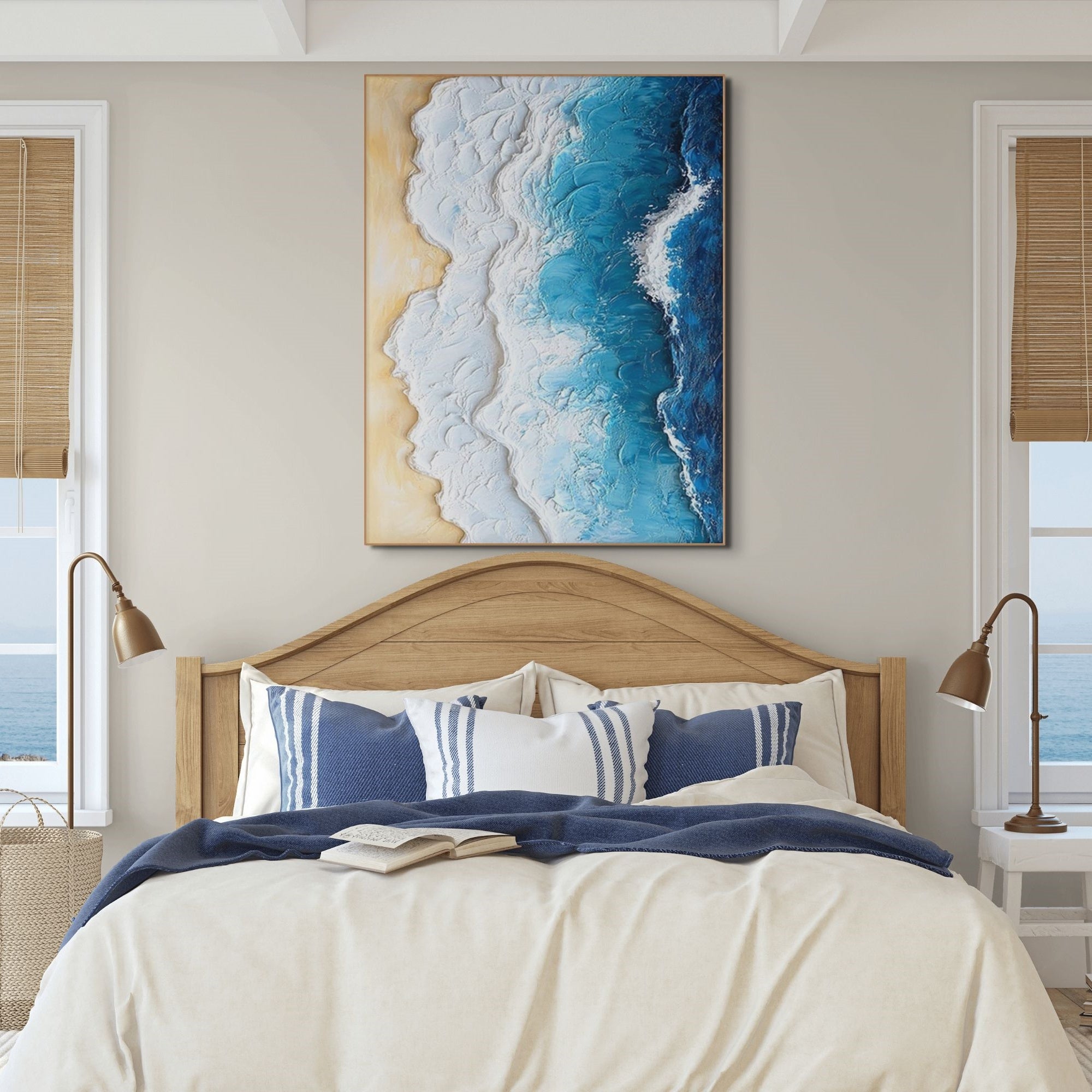OCEAN EDGE: Textured Beach And Ocean Wall Art