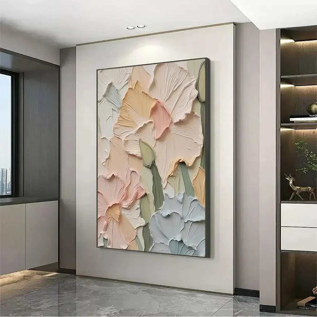 PASTEL PETALS: Soft Floral Wall Art Canvas