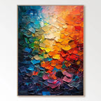 DATH AGUS SAOL：Colorful Abstract Textured Painting Canvas