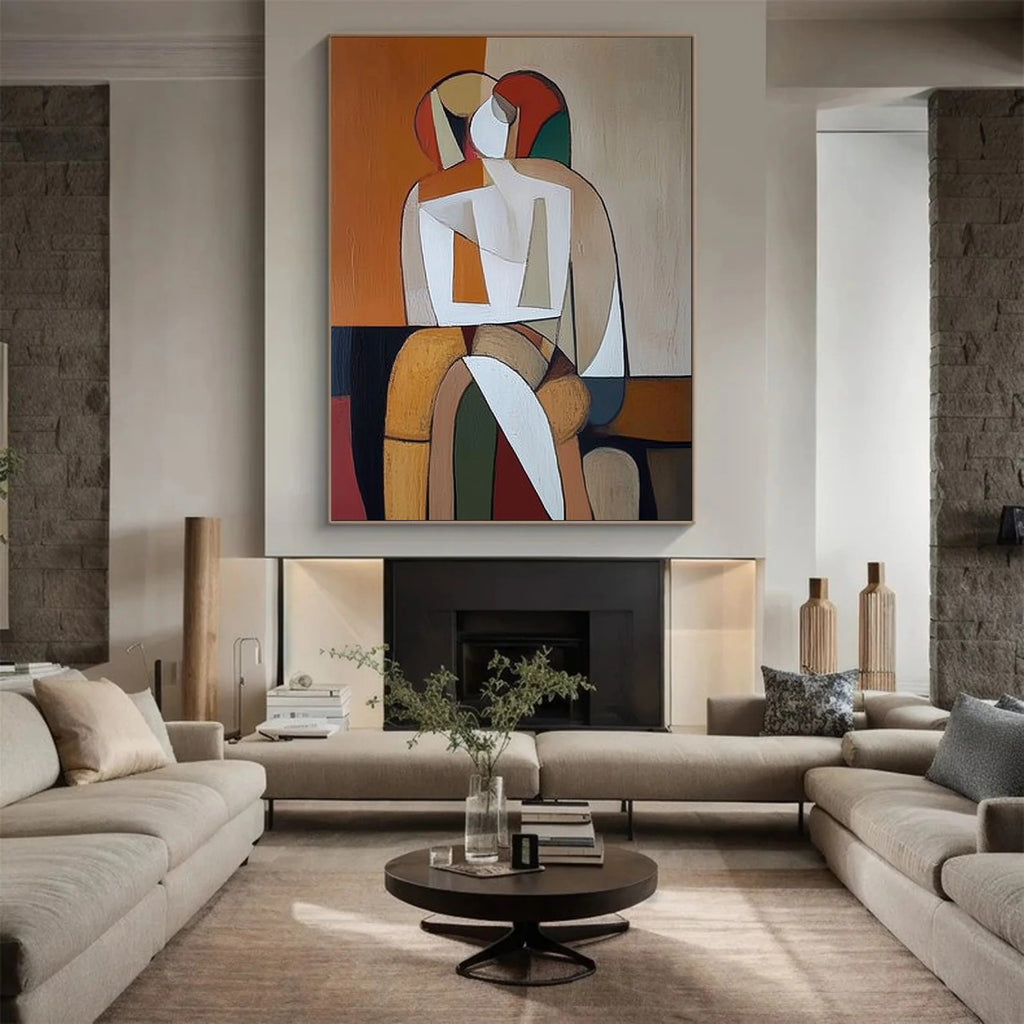 FIGURES: Abstract Couple Wall Art Canvas
