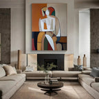 FIGURES: Abstract Couple Wall Art Canvas