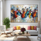 JAZZMEN'S JAM:  Texture Wall Art of a Jazz Band