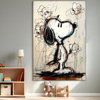 JOYFUL DAYDREAM: Expressive Pop Art Character Painting Playful Floral Bloom