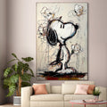 JOYFUL DAYDREAM: Expressive Pop Art Character Painting Playful Floral Bloom