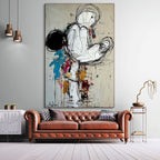 KINETIC FORM: Expressive Abstract Figure Art Wild Lines Bold Color Burst