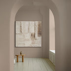 STRATA: Wabi Sabi Textured Abstract Painting in Neutral Beige Layers
