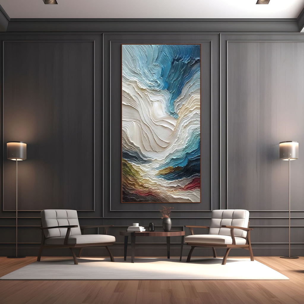 STRATUM: Impasto Journey Through Geological Time Canvas