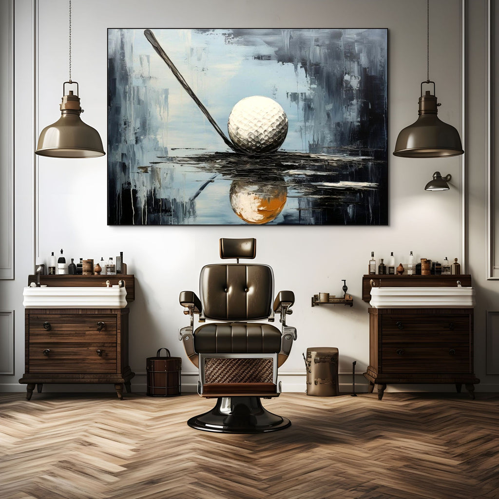 STROKE OF GENIUS: Textured Golf Still Life Painting with Focus and Precision