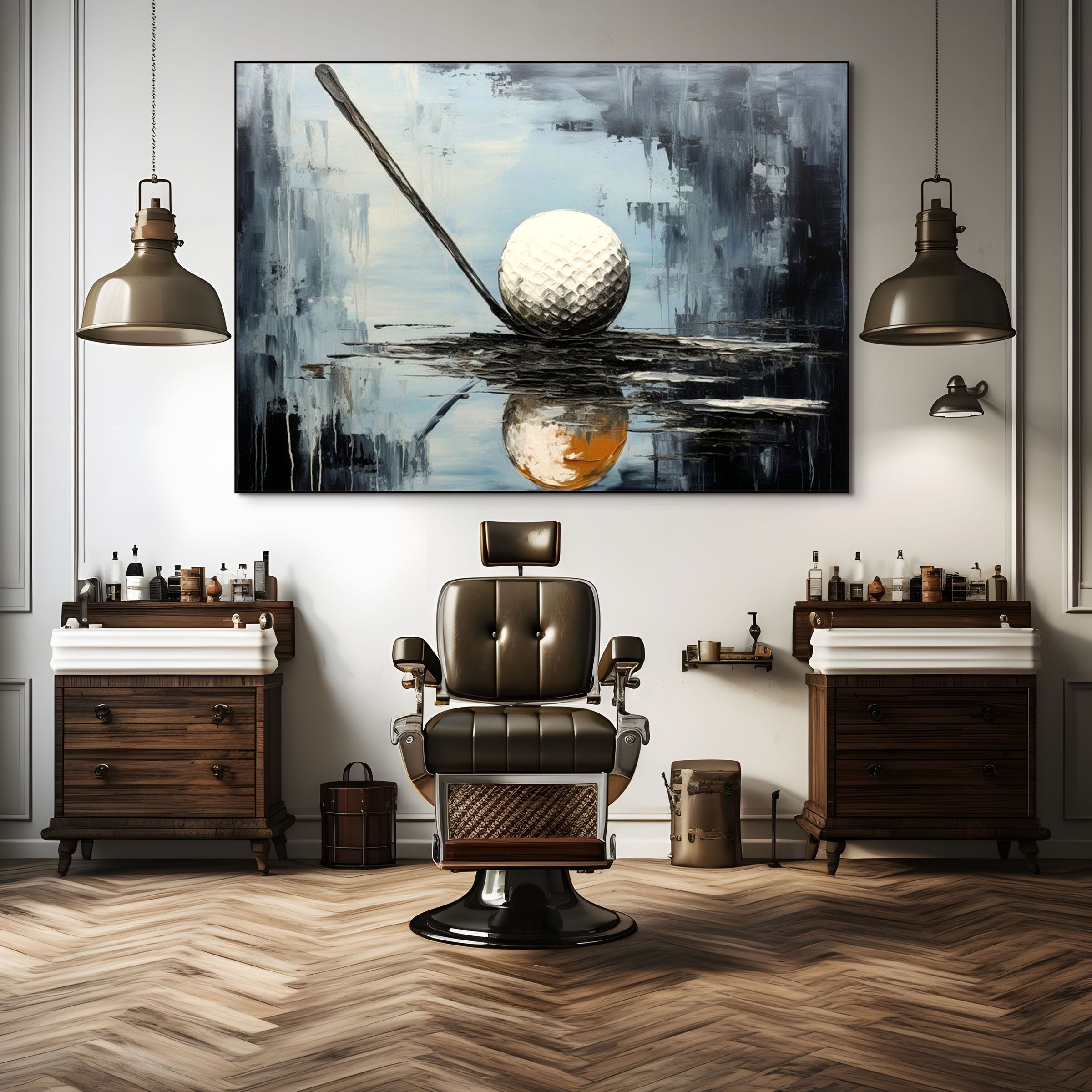 STROKE OF GENIUS: Textured Golf Still Life Painting with Focus and Precision