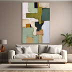 TERRA FIRMA: Wabi Sabi Abstract Landscape with Earthy Tones