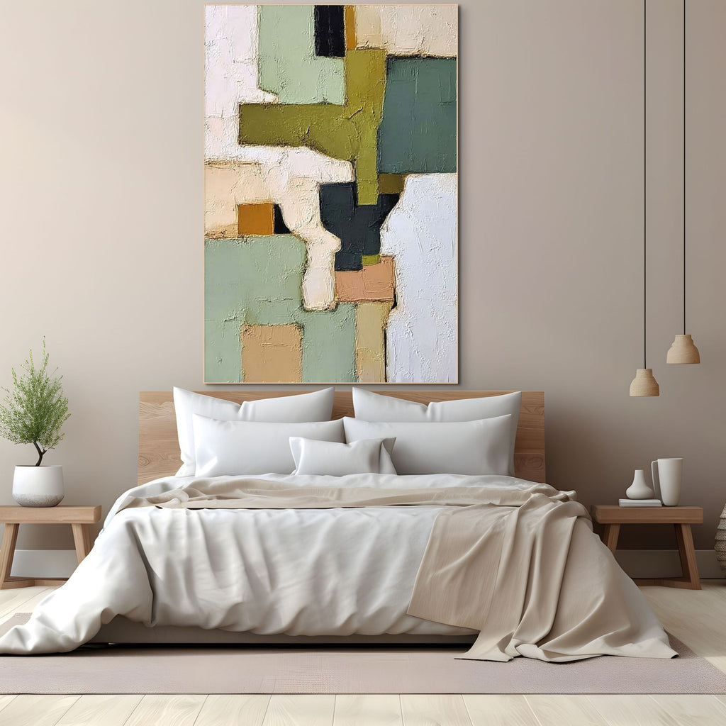 TERRA FIRMA: Wabi Sabi Abstract Landscape with Earthy Tones