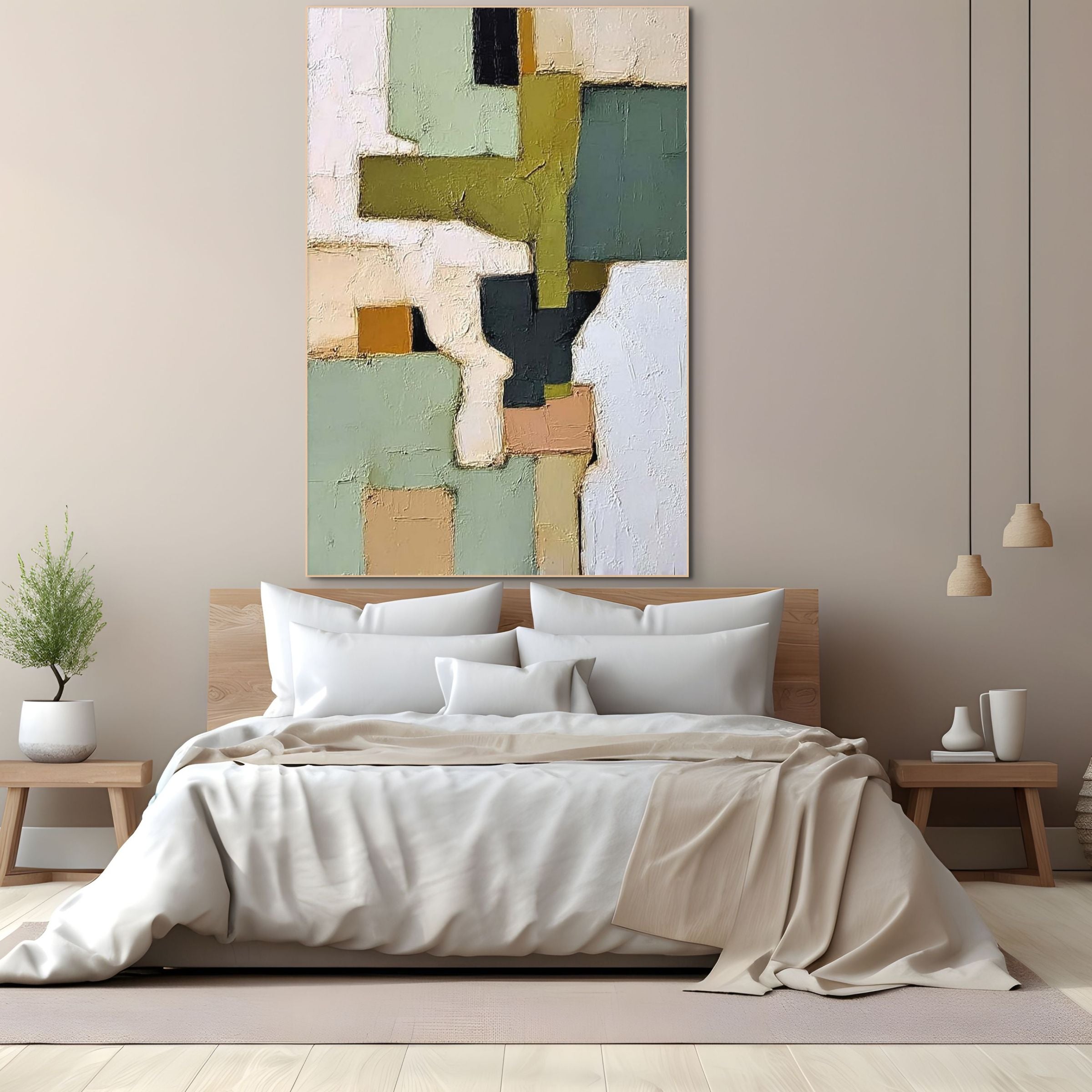 TERRA FIRMA: Wabi Sabi Abstract Landscape with Earthy Tones