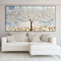 BLOSSOM DREAM: Impasto 3D Flower Tree Canvas
