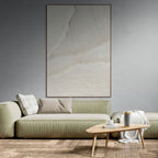 CASCADES: White Wabi Sabi Textured Wall Art