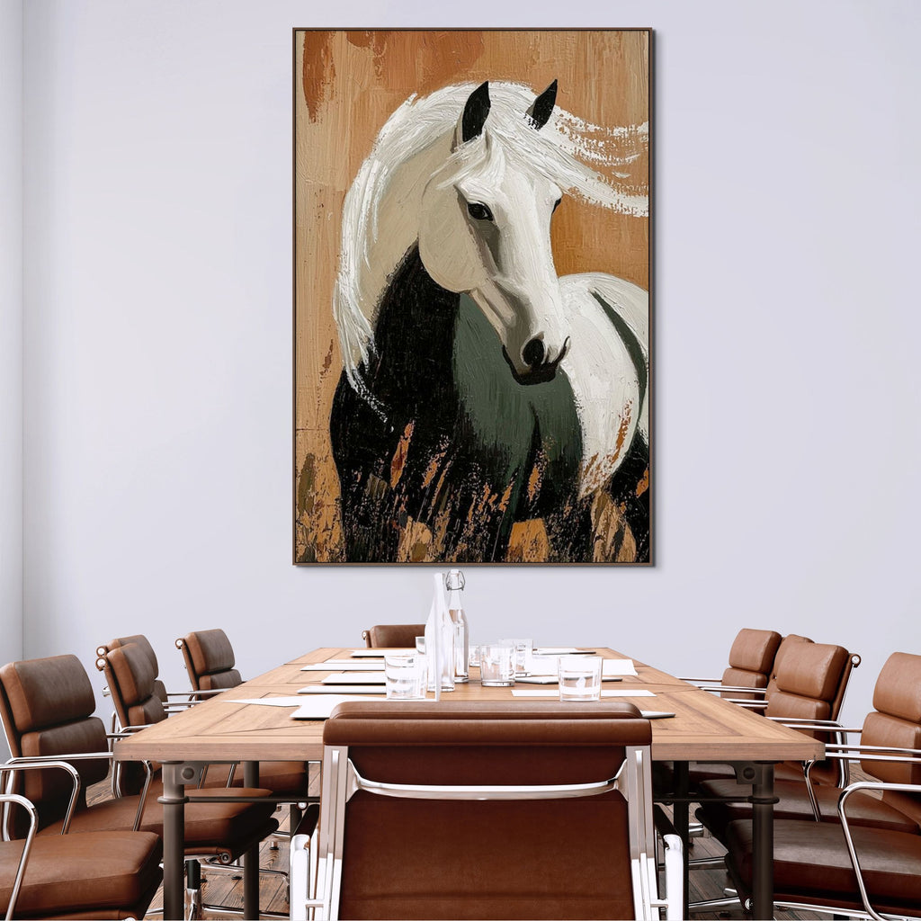 WINDWHISPER: Horse Wall Art Rustic Animal Canvas