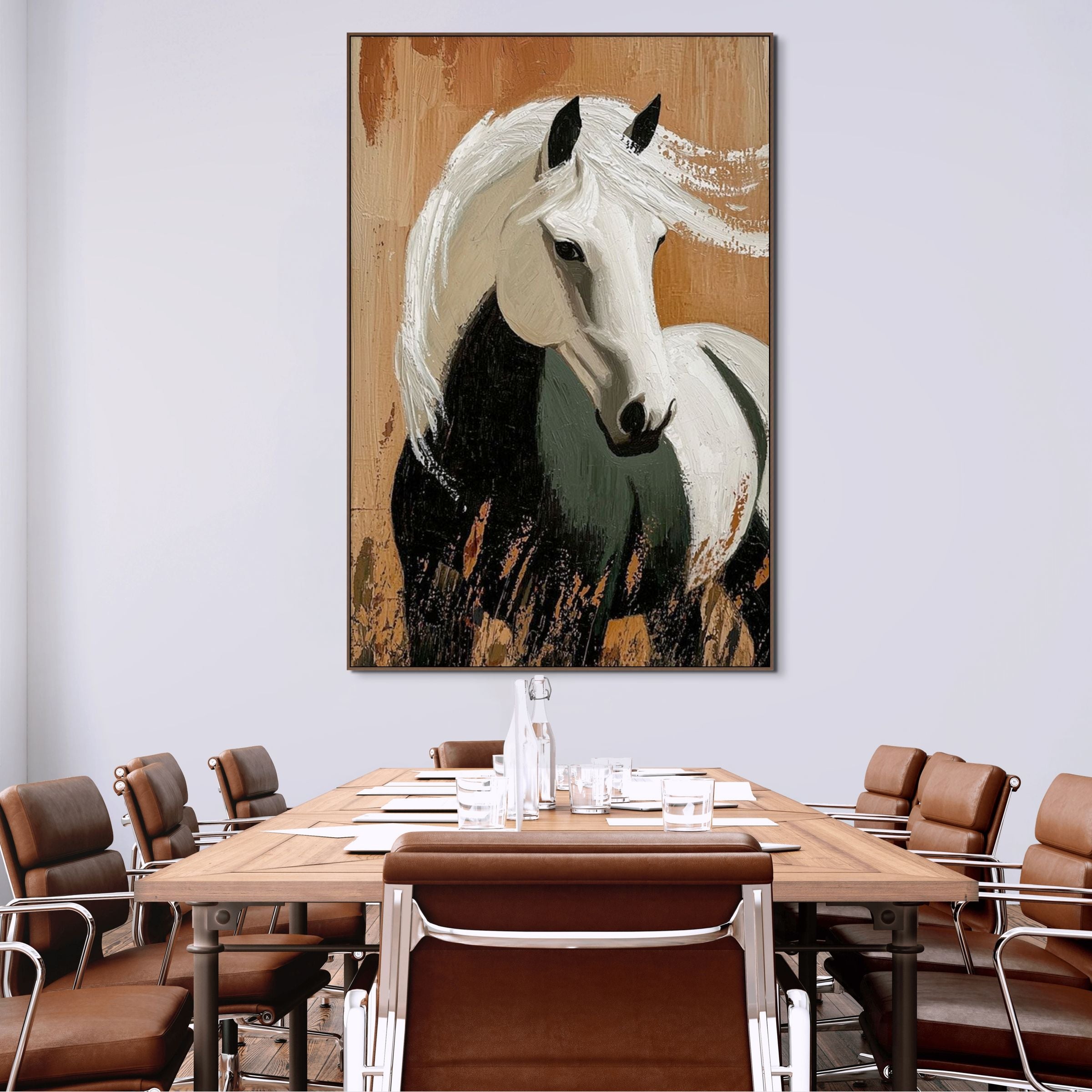 WINDWHISPER: Horse Wall Art Rustic Animal Canvas