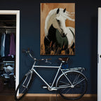 WINDWHISPER: Horse Wall Art Rustic Animal Canvas