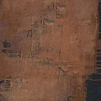 Rustic Texture painting close-up showing textured brown impasto with dark gray accents.