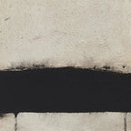 Black and white minimalist landscape painting by Javier Ramirez. Textured abstract art for modern living spaces.